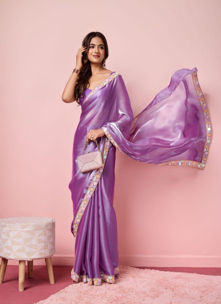 Designer saree modern stylish look