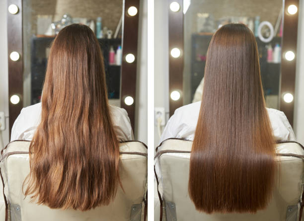 Hair smoothing treatment for smooth and silky hair