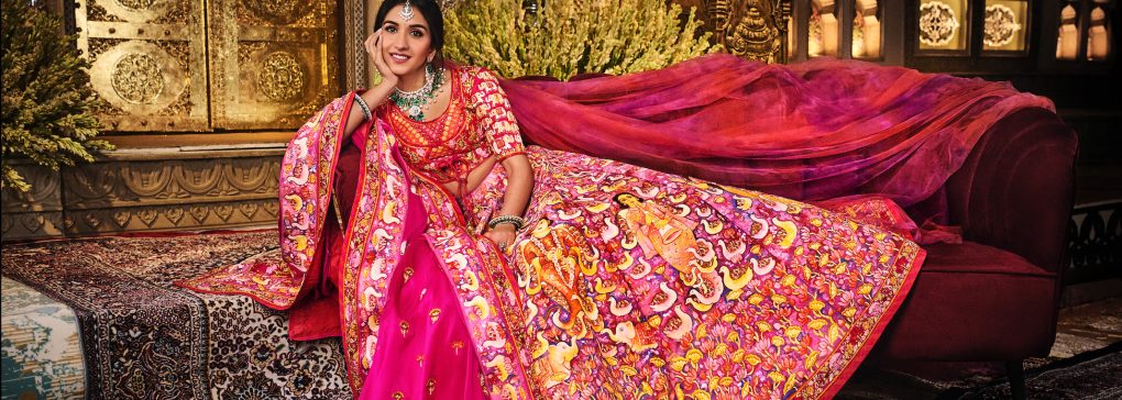 women bridal lehenga choli elegant outfit
